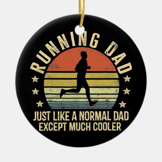 Papa runnen als een normale vader, behalve veel keramisch ornament (Voorkant)