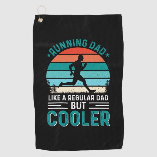 Papa runnen golfhanddoek (Voorkant)