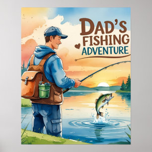 Papa’s Gevist Avontuur Waterverf Poster