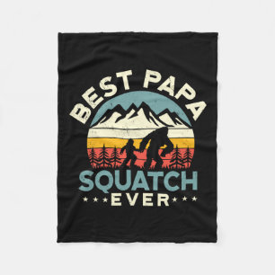 Papa Sasquatch Papa Beste Papa Squatch Ever Vaders Fleece Deken