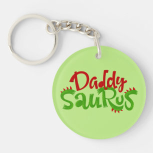 Papa Saurus Dinosaur Sleutelhanger