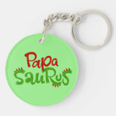 Papa Saurus Graphic Sleutelhanger (Achterkant)