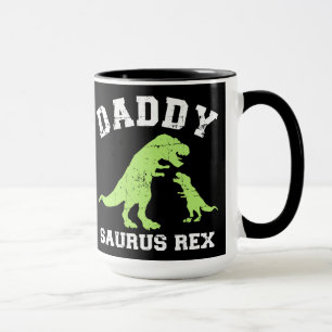 Papa saurus rex dinosaur vaderdag cadeau pap mok