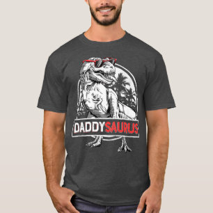 Papa Saurus T re Dinosaur Mannen Vaderdag Familie T-shirt