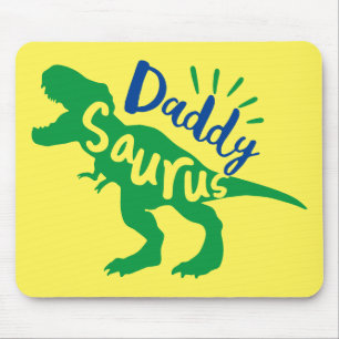 Papa Saurus T-Rex Silhouette Muismat