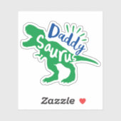 Papa Saurus T-Rex Silhouette Sticker (Vel)
