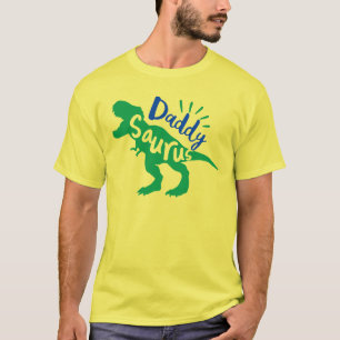 Papa Saurus T-Rex Silhouette T-shirt