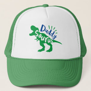 Papa Saurus T-Rex Silhouette Trucker Pet