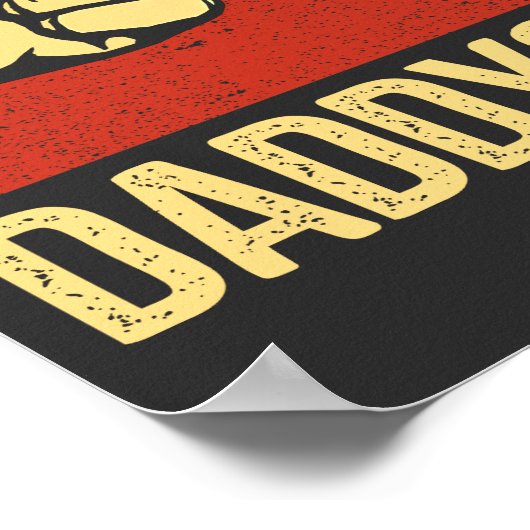 papa Saurus Trex Dinosaur Pap Fathers Day Poster (Hoek)