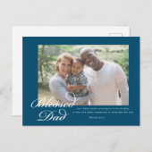 Papa-scriptie zonder zegen feestdagenkaart (Voorkant / Achterkant)