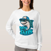 Papa Shark Cool Papa Vibes T-shirt (Devant)