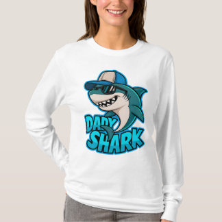 Papa Shark Cool Papa Vibes T-shirt