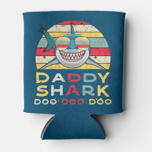  papa Shark "Doo Doo Doo Doo" Blikjeskoeler (Voorkant)