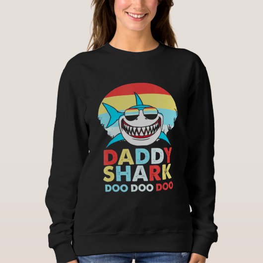Papa Shark Doo Doo Doo Trui (Voorkant)