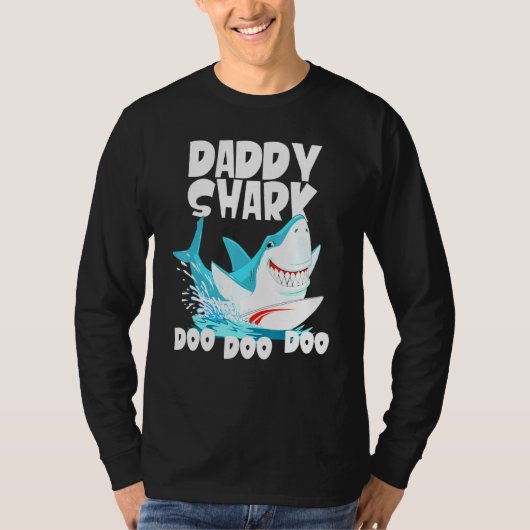 Papa Shark Doo Doo T-shirt (Voorkant)