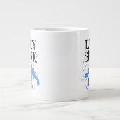 Papa Shark - White Extra Grote Beker (Voorkant)