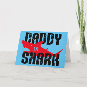 Papa Shark Worn Graphic Kaart
