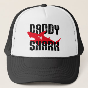 Papa Shark Worn Graphic Trucker Pet