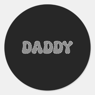 Papa Shirt Papa Papa Vader Vaders Dag Ronde Sticker