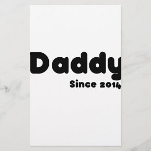 Papa sinds 2014. Vaderdag cadeau Briefpapier