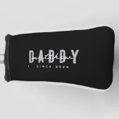 Papa Sinds 20XX Modern Elegant Eenvoudig Golfheadcover (Voorkant)
