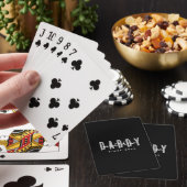 Papa Sinds 20XX Modern Elegant Eenvoudig Pokerkaarten (Insitu)
