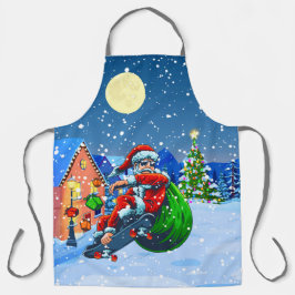 Papa Skateboard Sinterklaas Grappig Schort