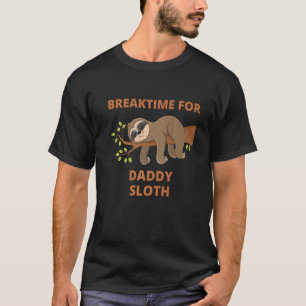 Papa Sloth Matching Family Apparel voor vrouwen T-shirt