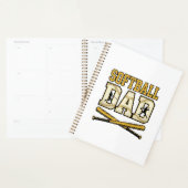 Papa Softball Gravure Vintage Batte Graphique_1 (Devant avec enveloppe)