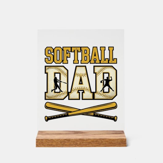 Papa Softball Gravure Vintage Graphique de Batte_1 (Recto)