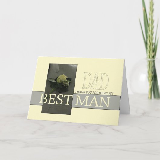 Papa, sois mon témoin - invitation (Devant)
