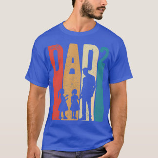 Papa Squarewo Dochter  Vaders dag vrienden T-shirt