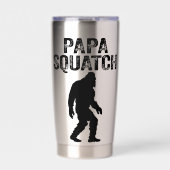 Papa Squatch Funny Bigfoot - Father's Day Gift Geïsoleerde Drinkbeker (Voorkant)