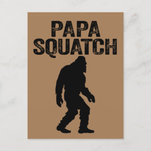 Papa Squatch Grappige Bigfoot - Vaderdag Geschenk Briefkaart