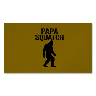 Papa Squatch Grappige Bigfoot - Vaderdag Geschenk Magnetisch Visitekaartje