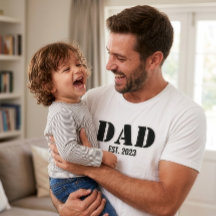 Papa Stelde Eenvoudige Zwarte Typografie Witte