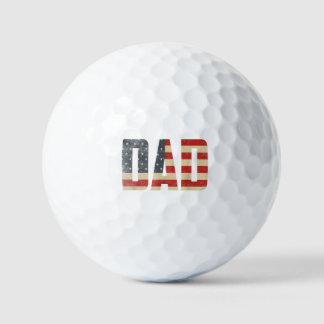 Papa Stoere Patriottische Amerikaanse Vlag Vaderda Golfballen