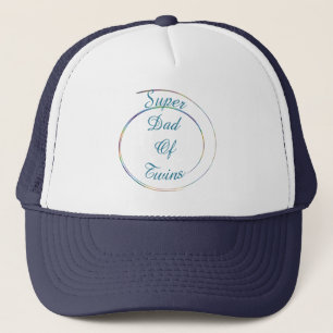 papa superbe de casquette jumeau