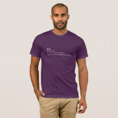 Papa - T-shirt définition de dictionnaire (Devant entier)
