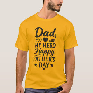 Papa, T-shirt mon héros