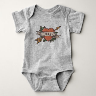 Papa Tattoo Romper