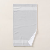 Papa Texte sur les tons gris argent clair (Serviette à main)