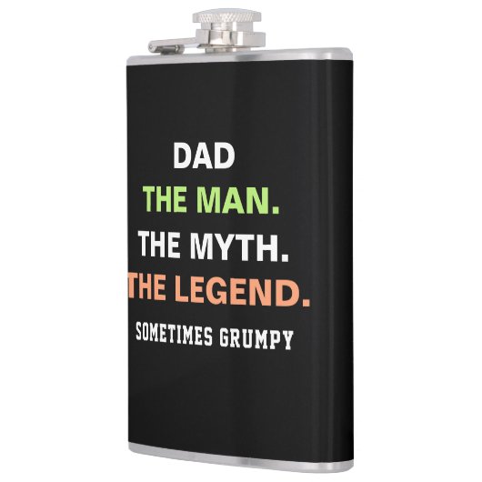 Papa The Man Myth Legend Grumpy Funny Quote Heupfles (Links)