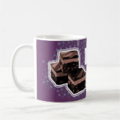 Papa "tout comme fudge" amusant tasse violet foncé (Gauche)