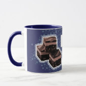 Papa "tout comme fudge" fun navet bleu mug (Gauche)