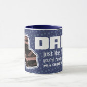 Papa "tout comme fudge" fun navet bleu mug (Centre)
