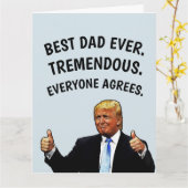 PAPA TRUMP CARTE D'ANNIVERSAIRE (Fleur jaune)