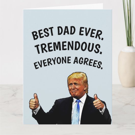 PAPA TRUMP CARTE D'ANNIVERSAIRE (Devant)