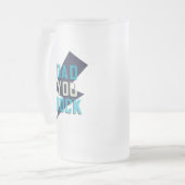 Papa tu déchires Mug en Verre Frosted (Devant gauche)
