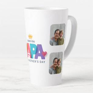 Papa, tu es ma Fête des pères du roi Latte Mug